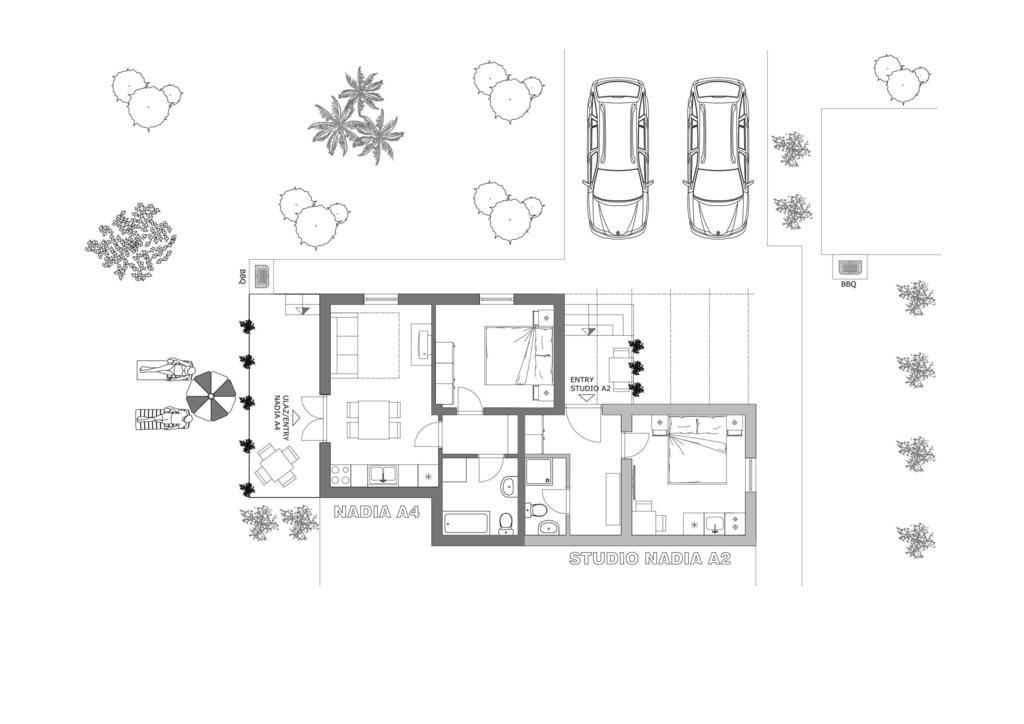 Studio And Apartment Nadia With Garden Poreč Rum bild